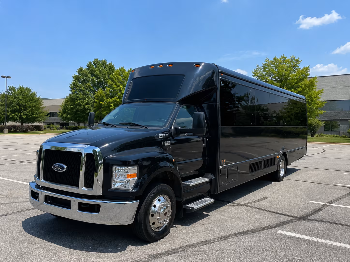 Lancaster Bachelor & Bachelorette Transportation party bus exterior