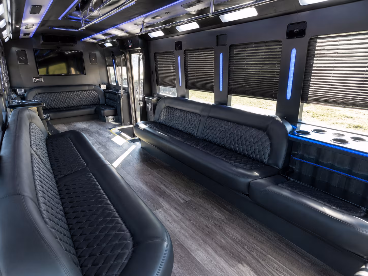 Lancaster Bachelor & Bachelorette Transportation party bus exterior