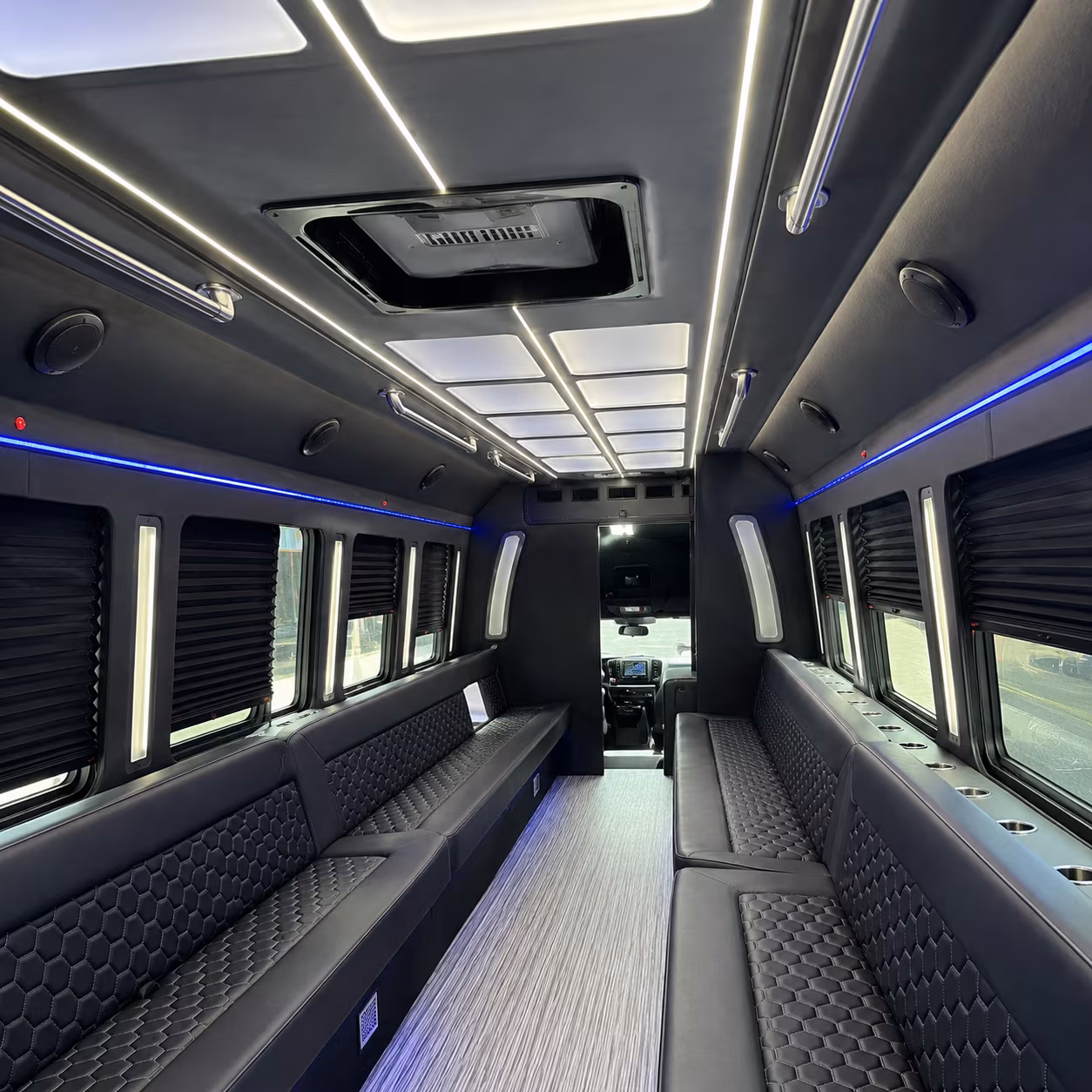 Lancaster Private Event Transportation party bus exterior