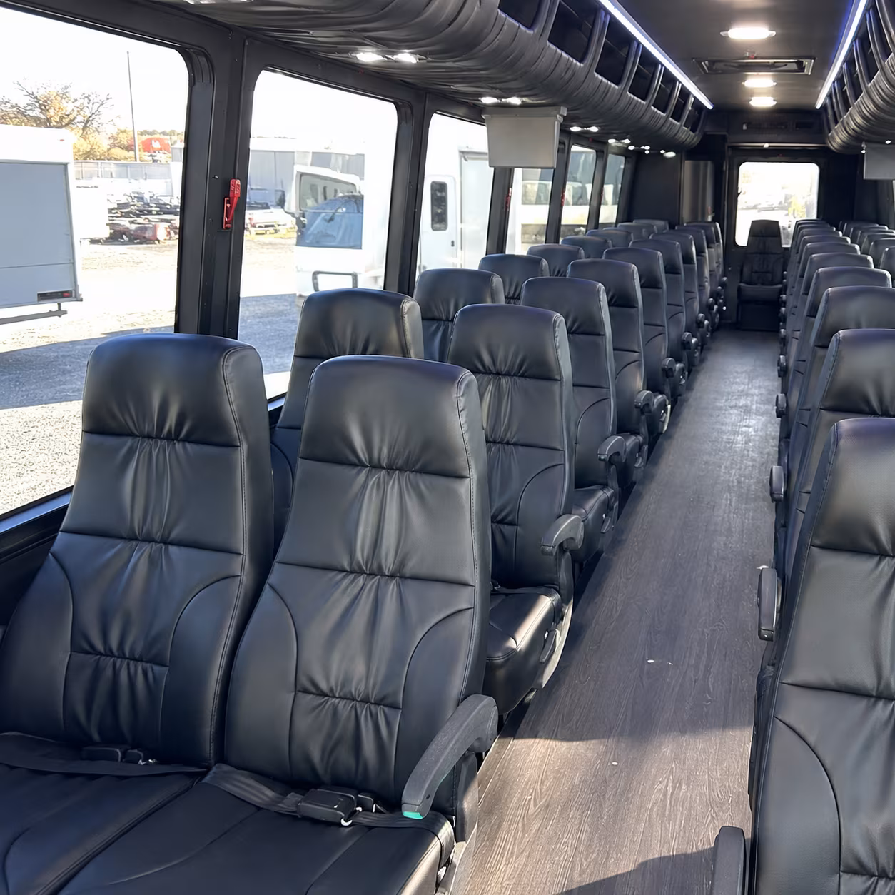 Lancaster School Event Transportation party bus exterior