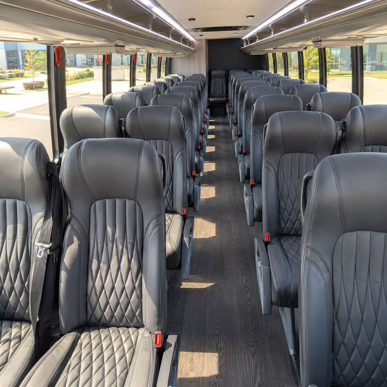 Lancaster School Event Transportation party bus exterior