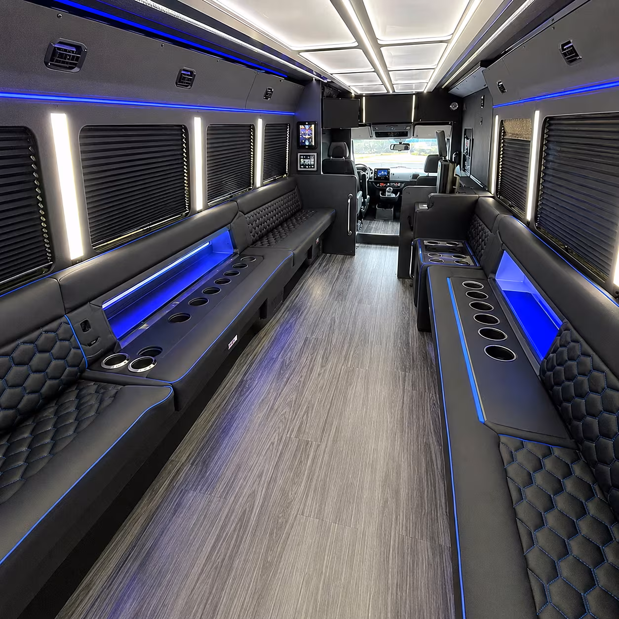 Lancaster Wedding Transportation onboard seating