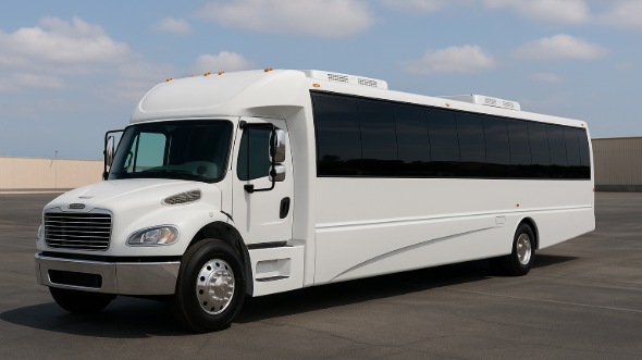Exterior of Charter Bus Company Santa Clarita's 28 Passenger Party Bus in Santa Clarita