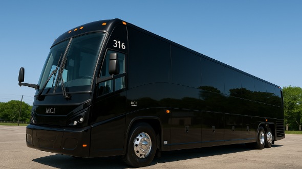 Exterior of Charter Bus Company Lancaster's 40 Passenger Charter Bus in Lancaster