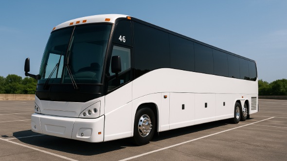 Exterior of Charter Bus Company Pasadena's 40 Passenger Party Bus in Pasadena