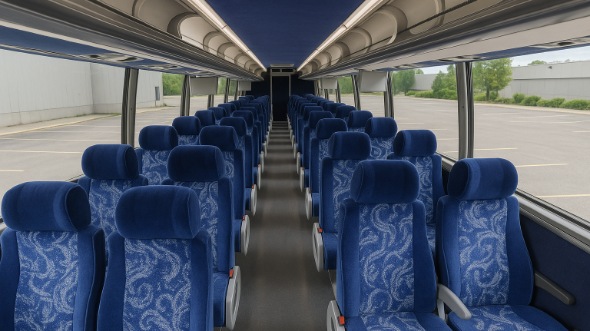 Interior of Charter Bus Company Lancaster's 44 Passenger Charter Bus in Lancaster