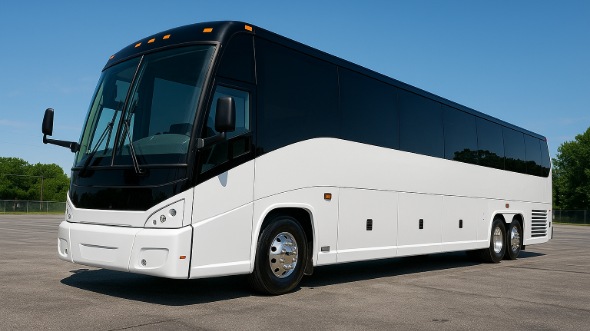 Exterior of Charter Bus Company Lancaster's 44 Passenger Charter Bus in Lancaster