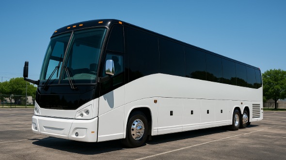 Exterior of Charter Bus Company Palmdale's 50 Passenger Party Bus in Palmdale