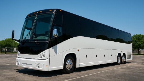 Exterior of Charter Bus Company Lancaster's 55 Passenger Charter Bus in Lancaster