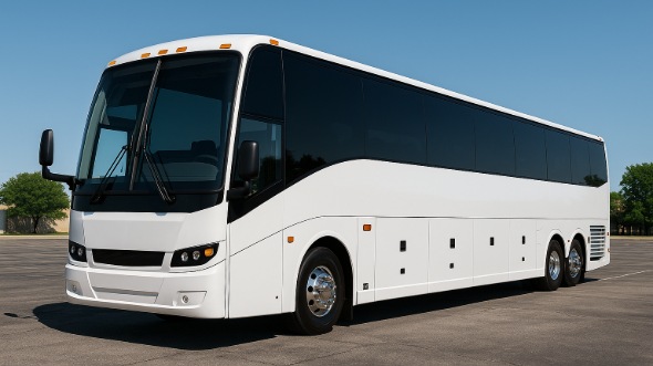 Exterior of Charter Bus Company Lancaster's 56 Passenger Charter Bus in Lancaster